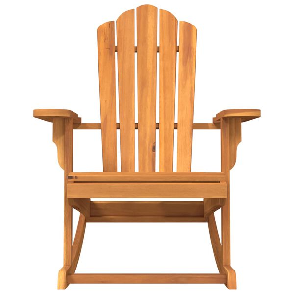 vidaXL Garden Adirondack Rocking Chair Solid Wood Teak
