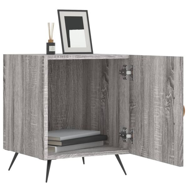 vidaXL Bedside Cabinets 2 pcs Grey Sonoma 40x40x50 cm Engineered Wood