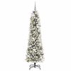 vidaXL Artificial Christmas Tree with 300 LEDs with Stand White 180 cm
