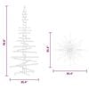 vidaXL Wooden Christmas Tree for Decoration 180 cm Solid Wood Pine