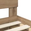 vidaXL Bed Frame Artisian Oak 135 x 190 cm Engineered wood
