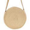 vidaXL Round Shoulder Bag Natural Handmade Jute