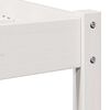 vidaXL Bed Frame White 215.5 x 85.5 x 69.5 cm Solid Pine Wood