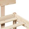 vidaXL Bed Frame with Headboard Natural 90 x 200 cm Solid Pine Wood