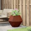 vidaXL Planter Rusty 75 x 75 x 60 cm Weathering Steel