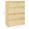 vidaXL Side Cabinet 60x36x84 cm Solid Firwood