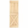 vidaXL Sliding Door with Hardware Set 70x210 cm Solid Wood Pine