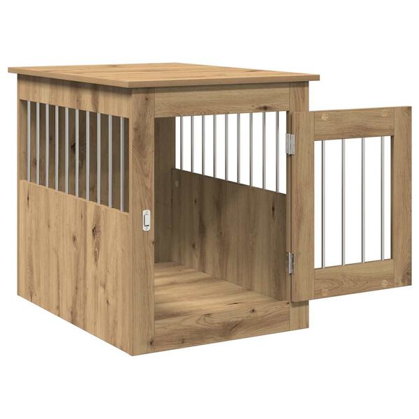 vidaXL Dog Crate Furniture Artisan Oak 55x75x65 cm Engineered Wood