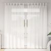 vidaXL Voile Curtains with Loops 2 pcs White 140x245 cm