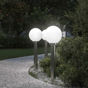 vidaXL Bollard Lights 3 pcs 80 cm Stainless Steel IP44