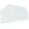 vidaXL Fireplace Glass Plate Hexagon 120x50 cm