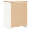 vidaXL Garage Storage Cabinet White 60x51x85 cm Solid Wood Pine