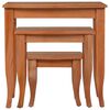 vidaXL Side Tables 3 pcs Solid Mahogany Wood