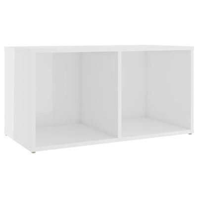vidaXL TV Cabinets 2 pcs High Gloss White 72x35x36.5 cm Engineered Wood