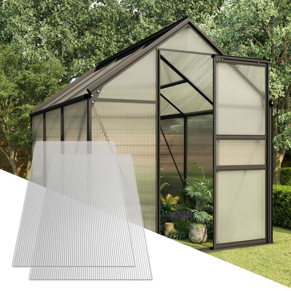vidaXL Polycarbonate Sheets 5 pcs 4.5 mm 150x65 cm