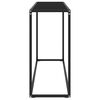 vidaXL Console Table Black 140x35x75 cm Tempered Glass