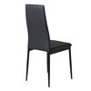 Venture Home Dining Chairs 2 pcs Slim Leather-look Black