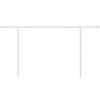 vidaXL Awning Post Set White 450x245 cm Iron