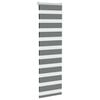 vidaXL Zebra Blind Dark Grey 40x100 cm Fabric Width 35.9 cm Polyester