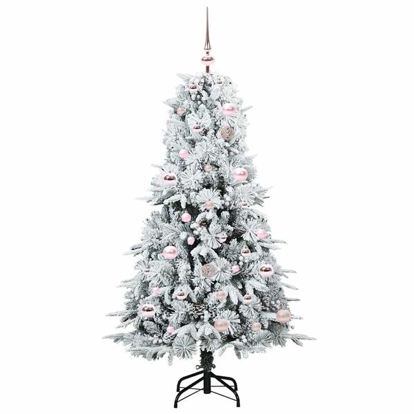 vidaXL Artificial Hinged Christmas Tree Green 150 cm PE and PVC