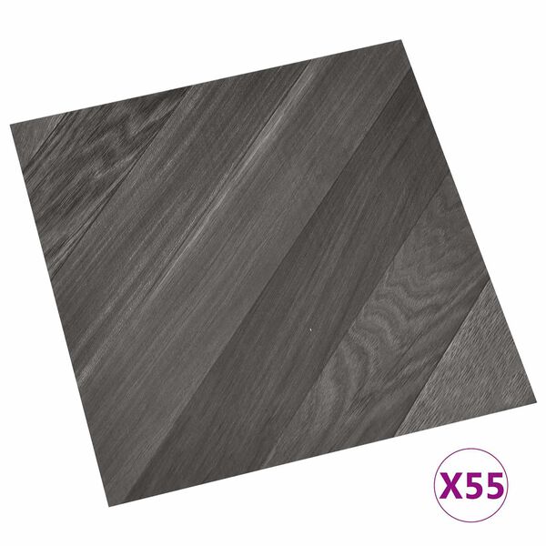 vidaXL Flooring Planks 55 pcs Grey 5.11 m&sup2; PVC