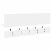 vidaXL Wall-Mounted Coat Rack White 90 x 15 x 36 cm Engineered wood