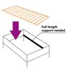 vidaXL Slatted Bed without Mattress Base with 13 Slats 90x200cm