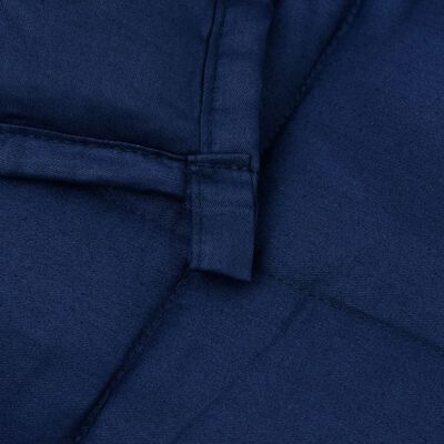 vidaXL Weighted Blanket Blue 200x200 cm 9 kg Fabric