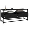 vidaXL TV Cabinet Black 100x35x45 cm Engineered Wood