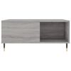 vidaXL Coffee Table Grey Sonoma 80x80x36.5 cm Engineered Wood