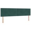 vidaXL Headboard with LED Strip Lights Adjustable Green 90 cm Velvet