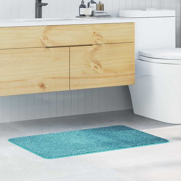 vidaXL Anti-slip Bath Mat Turquoise 60 x 90 cm PP