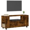 vidaXL TV Cabinet Smoked Oak 102x34.5x43 cm Engineered Wood
