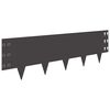 vidaXL Lawn Edging 20 pcs 100 x 30 cm Steel Black