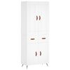 vidaXL Highboard White 69,5x34x180 cm Engineered Wood