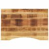 vidaXL Desk Top with Curve 100x50x2,5 cm Solid Wood Rough Mango