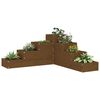 vidaXL Garden Planter 4-Tier 80.5x79x36 cm Honey Brown Solid Wood Pine