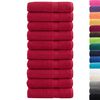 vidaXL Premium Bath Towels "SOLUND" 10 pcs Red 100x150 cm 600 gsm
