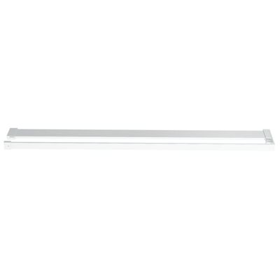 vidaXL Walk-in Shower Wall with Shelf Chrome 100x195 cm ESG Glass&Aluminium