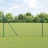 vidaXL Fence Post Green 10 x 1.6 m (25 mm mesh) Steel and PVC