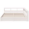 vidaXL Bookcase Bed without Mattress White 180x200 cm Solid Wood Pine