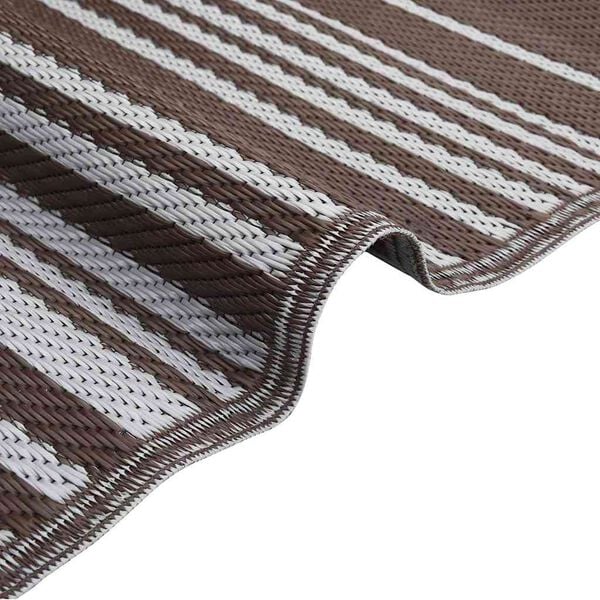 vidaXL Outdoor Rug ARAKIL Brown 300 x 400 cm PP