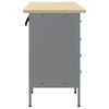 vidaXL Work Cabinet with Drawer 3 pcs Red and Grey 75 x 45 x 85 cm