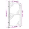 vidaXL Garden Gate 100x175 cm Stainless Steel