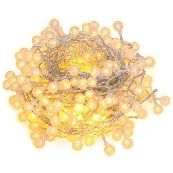 vidaXL Globe Fairy String Lights 40m 400 LED Warm White 8 Function