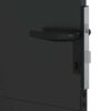 vidaXL Garden Gate with Lock Black 85 x 100 cm Powder-coated steel