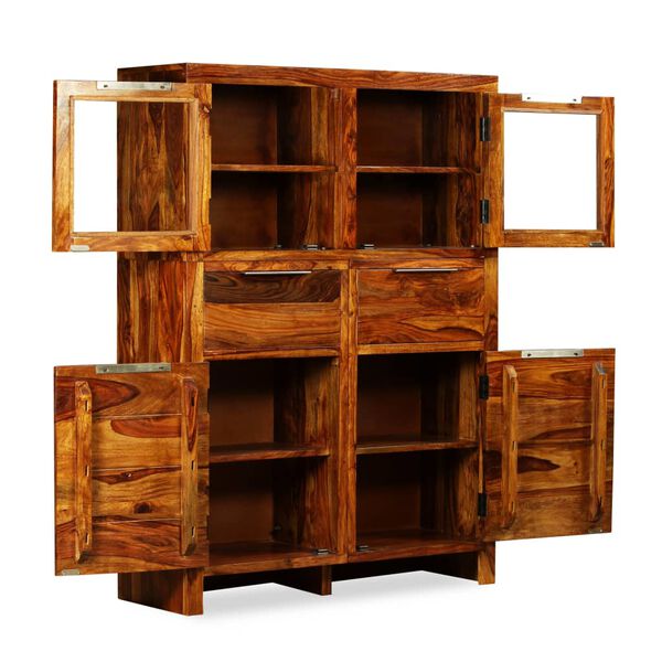 vidaXL Sideboard Solid Acacia Wood 100x35x140 cm