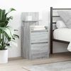 vidaXL Bedside Cabinet with 2 Drawers Grey Sonoma 38x34x80 cm