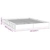 vidaXL Bed Frame without Mattress White 140x200 cm Solid Wood