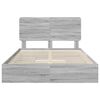 vidaXL Storage Bed Grey Sonoma 150 x 200 cm Engineered Wood